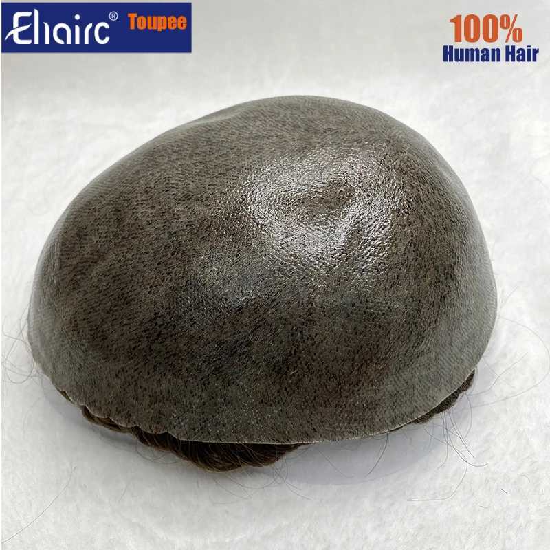 S-Men Calcium Prothesis 0.12-0.14mm Injection Skin M Hair ProsesisToupee Mens 6-inch Wig System M241118