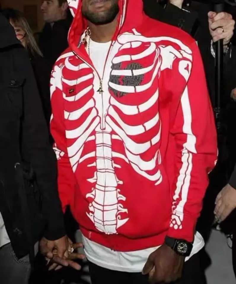 New Arrival Y2k Fashion Zipper Hoodie Halloween Skl Theme Plover Hoodie Oversi Sportswear Punk Harajuku Sportswear Oversi Top Z241118