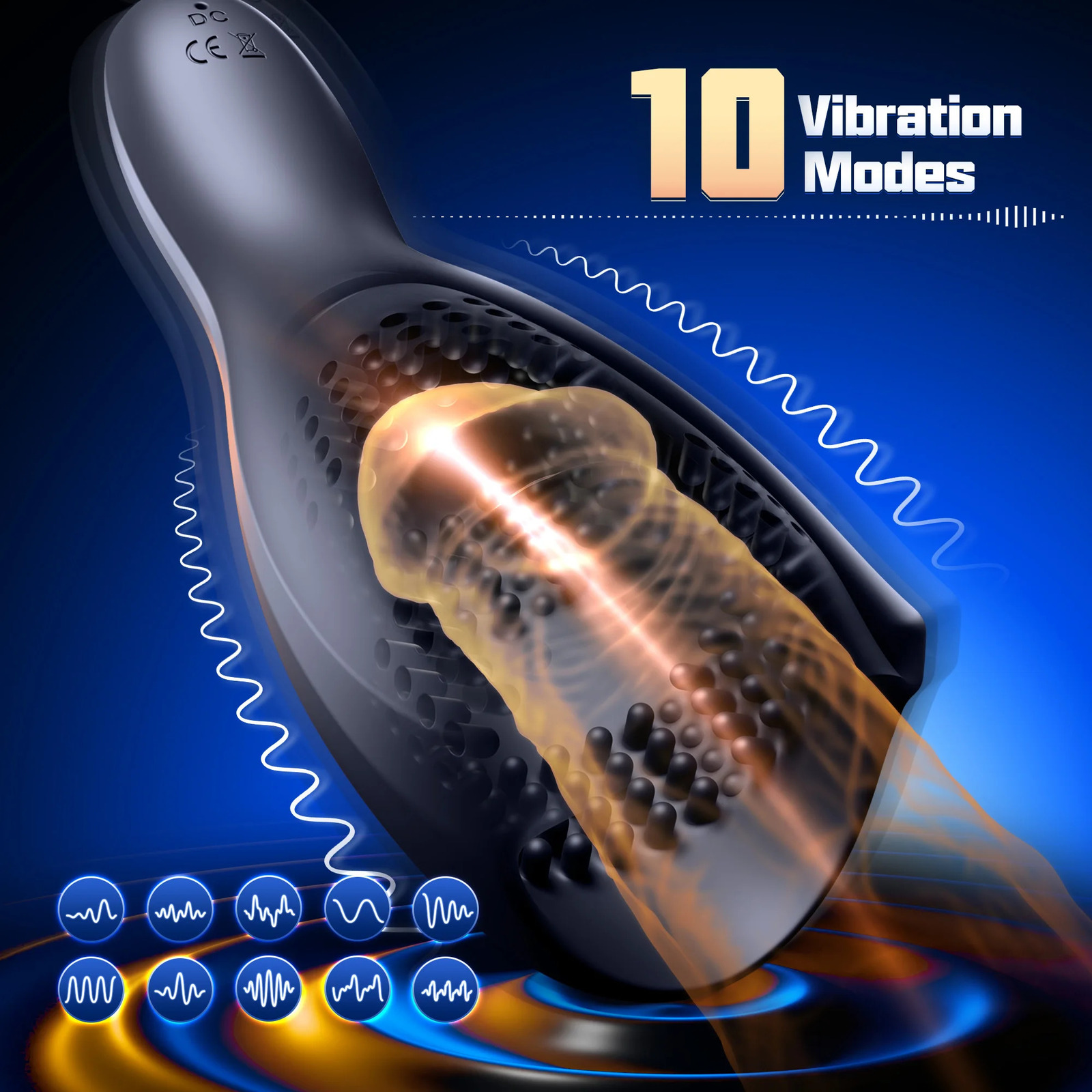 Penis Vibrator Glans Trainer for Men Tongue Licking Penis Massager Male Masturbator Vibrating Glans Vibrators Adult Sex Toys 241118