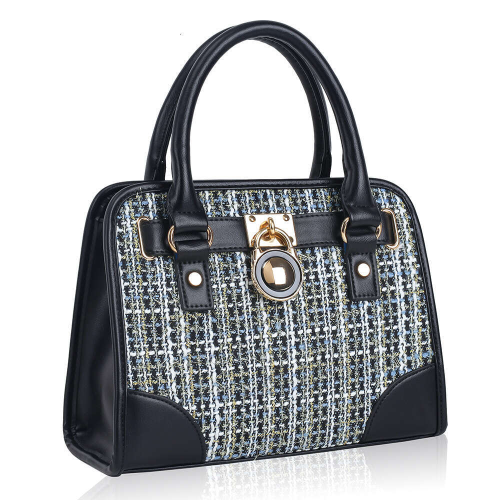New tote hanging clock fashion women's bag, simple high-end commuting mother and child bag