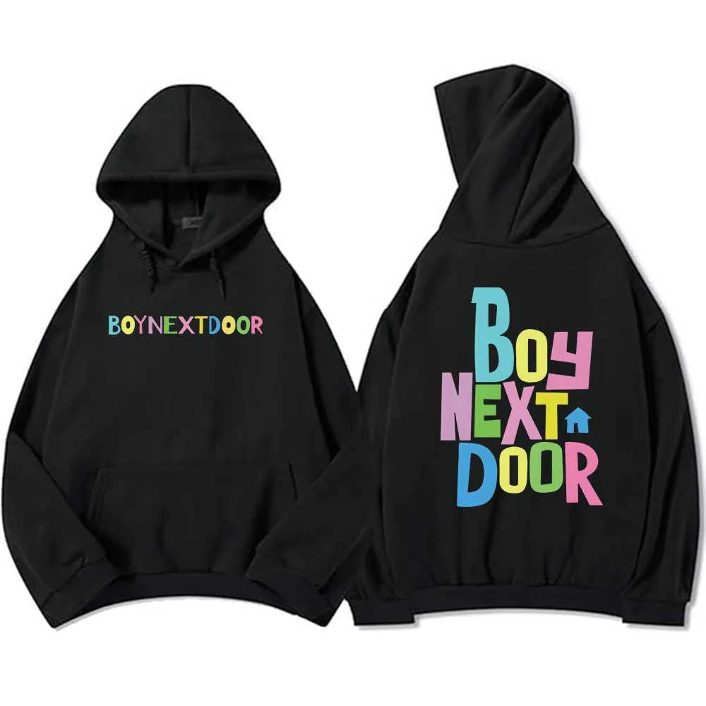 New Arrival BOYNEXTDOOR Band Hoodies Sudaderas Mens/Stationery Long Sve Casual Hooded Plow Sweatshirt Korean Molet Z241118