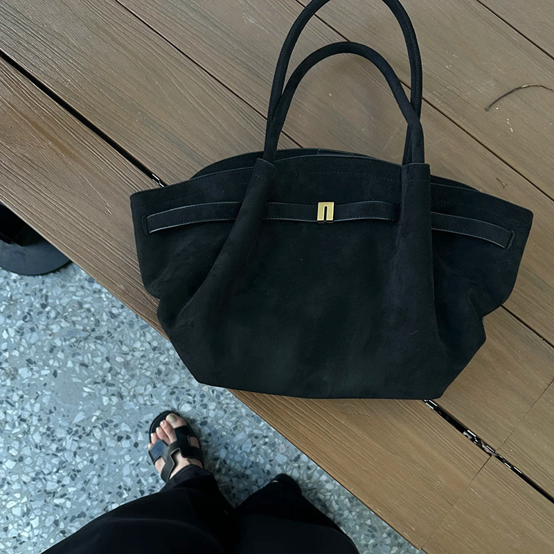 New Niche Handbags Matte Suede Leather Women's Bags Vintage Style Hasp BagVoyage