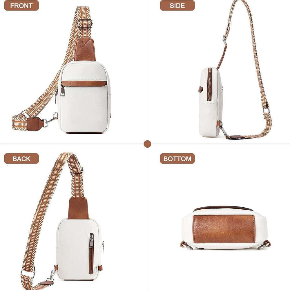 Hot selling unisex shoulder crossbody simple and high-end motorcycle PU texture chest bag, Guangzhou