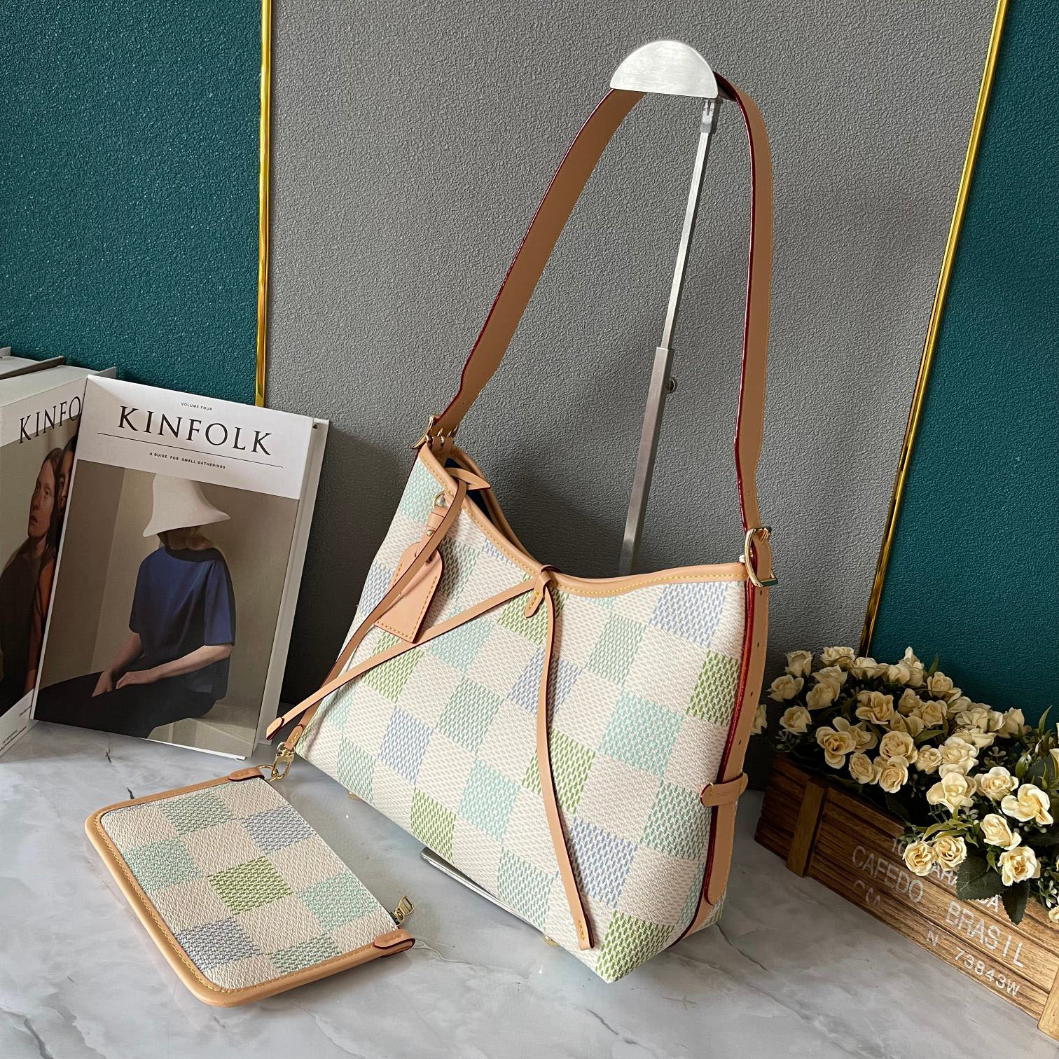 Women's Top Copy Designer Tote Bag Tote bag 5Acarries all high-end shoulder bags 46203 purse336