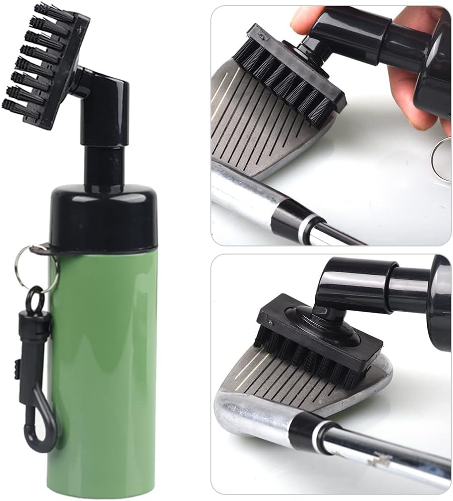 Professional Golf Club Brush Groove Cleaner, Golf Water Brush with Retainer Clip and Squeeze Water Bottle, Groove Tool, Golf Accessories Golf Club Cle