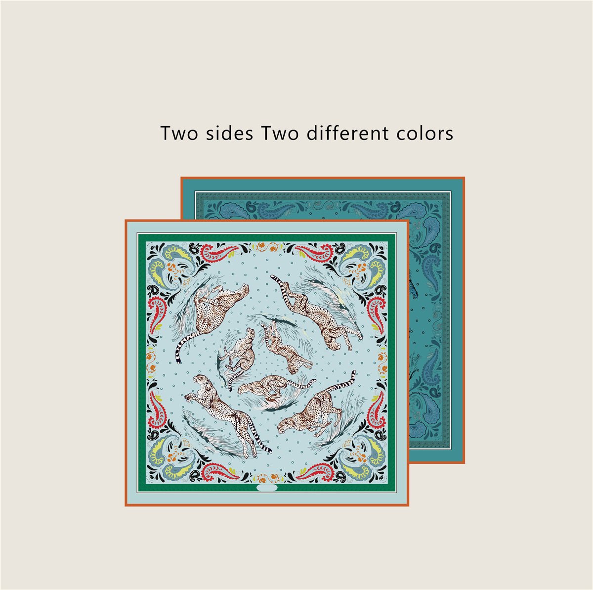 Two Sided Silk Scarf 90cm Women Hand Rolled Edge Scarfs Shawls 90 Silk Scarfs Square Large Bandanas Handmade Neck Foulard Femme Bag Bandana Christmas 
