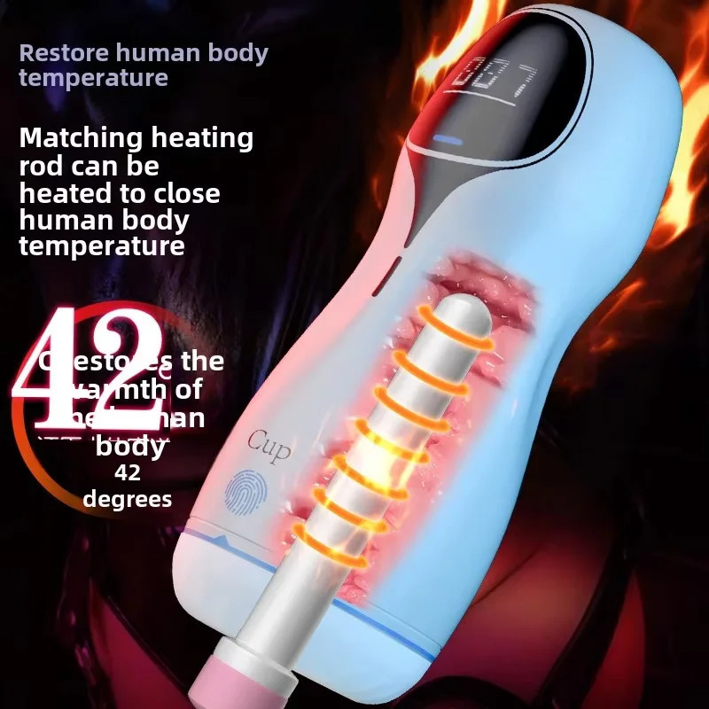 Automatic Male Masturbator Cup Silicone Vibrator Adult Endurance Exercise Vibration Blowjob Men Penis Trainer Sex Toys 241118