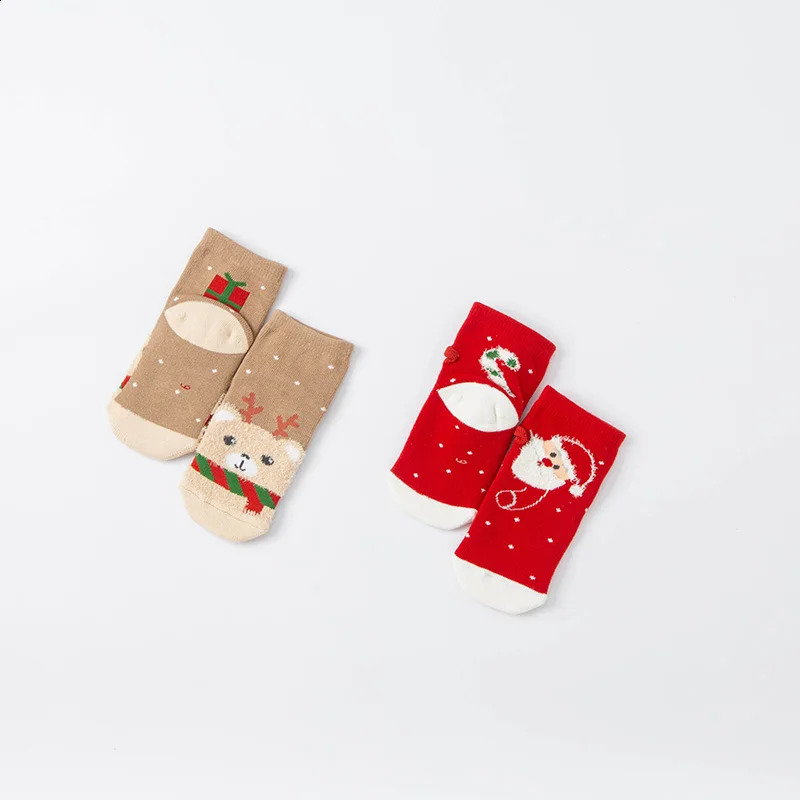 DBX18969 Dave Bella Winter Fashion Baby Neutral Christmas Cartoon Socks Fashion Childrens Girls Socks 241118