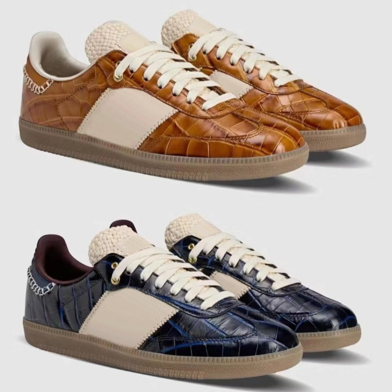 2024 Bonner OG Vegan Navy Brown Croc Running shoes for men and women Sport low-bottom casual sneakers 36-45