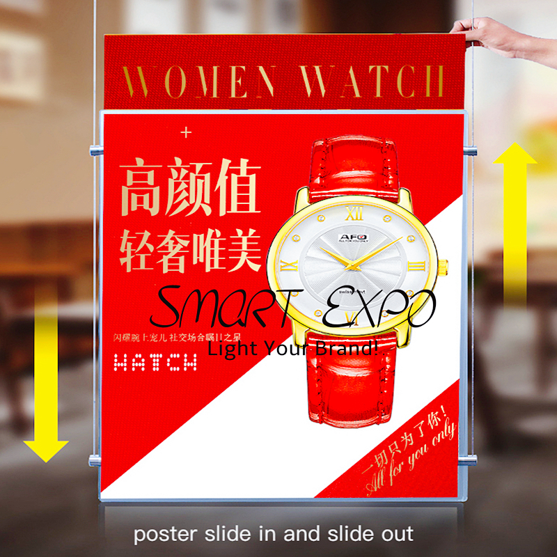 Led Menu Light Box Dual Sides Display Advertising Poster (60x90cm)