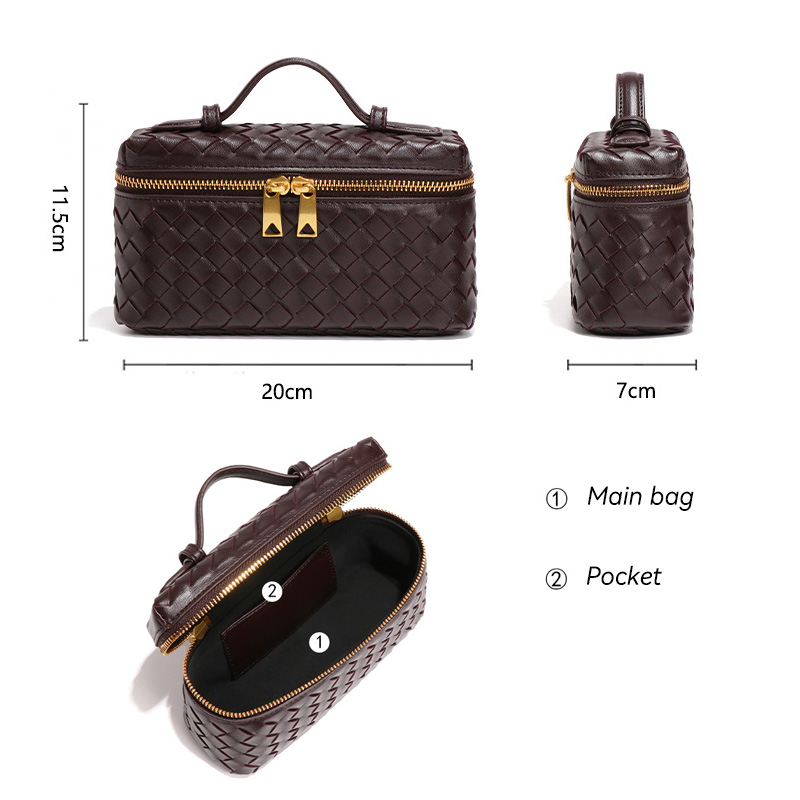 Woven Bags Women Fashion Designer Handbag High Quality Pu Leather Shoulder bag Bag