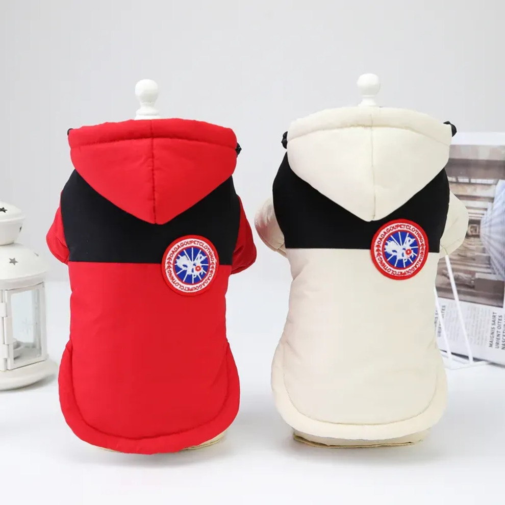 ANNIMOS 2023 Dog Apparel Pet Winter Warm Coat Puppy Clothes Two Legs Cotton Clothing Vest Jacket for Small Medium Dogs 96b
