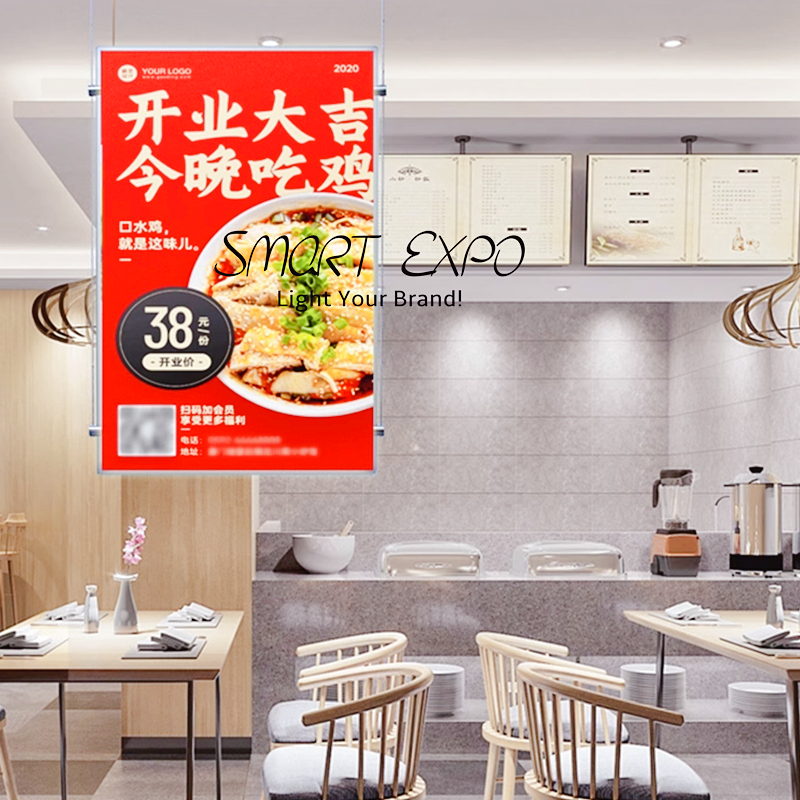 Led Menu Light Box Dual Sides Display Advertising Poster (60x90cm)