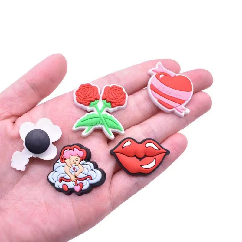 Shoe Parts Accessories Valentine's Day Shoe Parts Accessories Buckle Decor Cute Clog Charms For Sandle Decoration Charm Shoes Drop Delivery