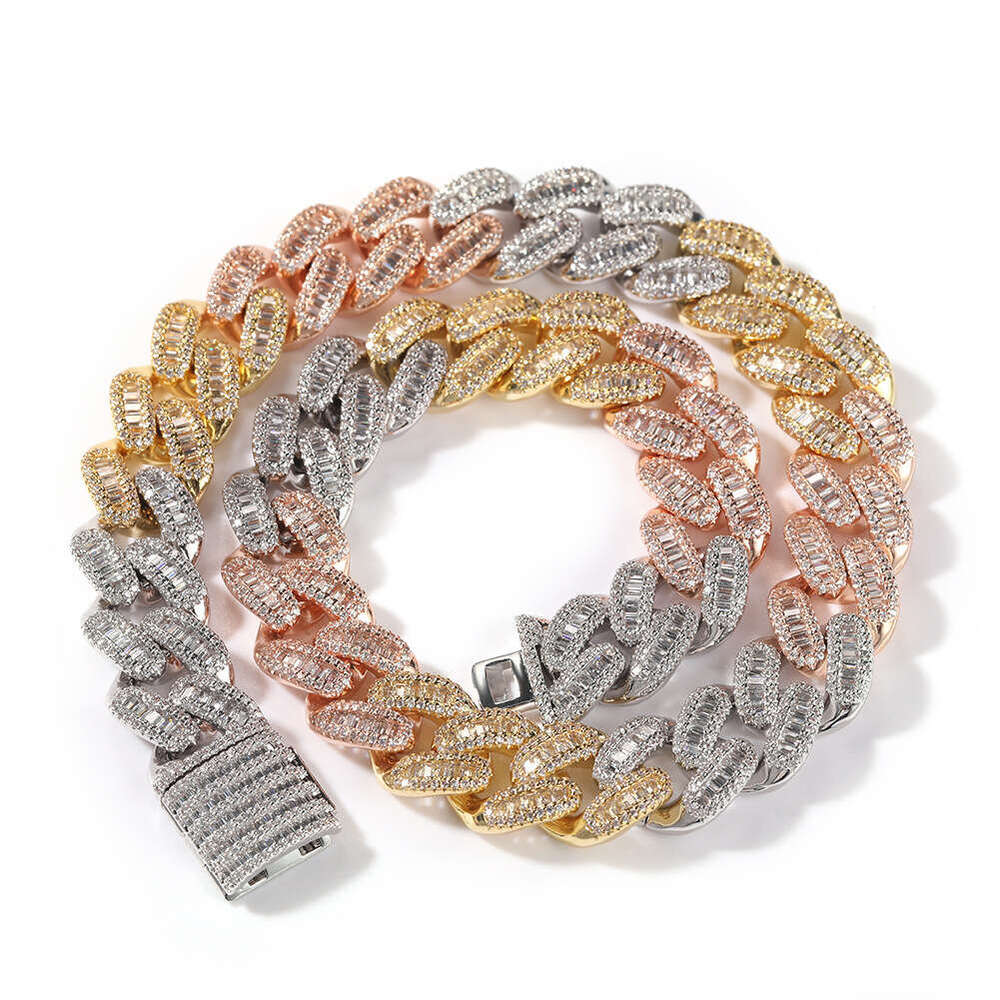 Fine jewelry Pendant Necklaces Choker Custom Link Gold 24mm Miami Cuban Chain Necklace N39