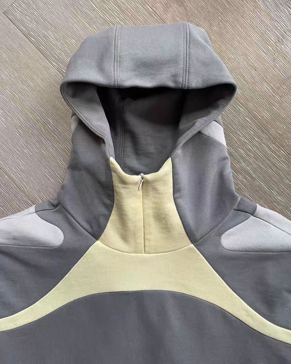 Men's Hoodies Y2K Vintage Zip Hoodie Hip Hop Patchwork Oversized Harajuku Gothic Jacket Outerwear Clothes Streetwear