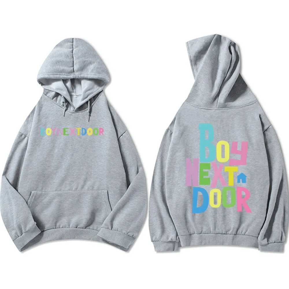 High Quality BOYNEXTDOOR Band Hoodies Sudaderas Mens/Stationery Long Sve Casual Hooded Plow Sweatshirt Korean Molet T241118