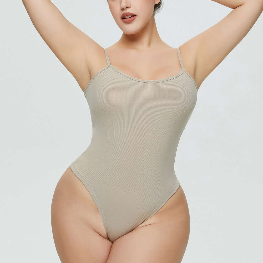 Large Size Sexy Triangle with Threaded V-neck Strap Jumpsuit for Women's Bodysuit F41828