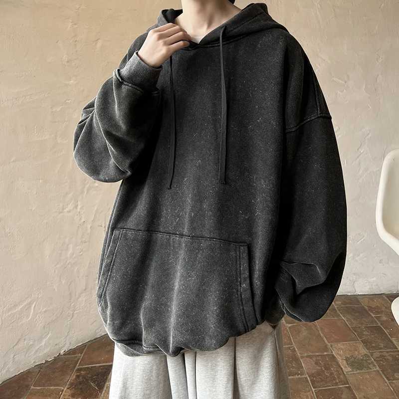 High Quality Mens Hoodie Plover Autumn Mens Sportswear Mens Solid Color Street Clothing Basic Hoodie M Harajuku Clothing T241118