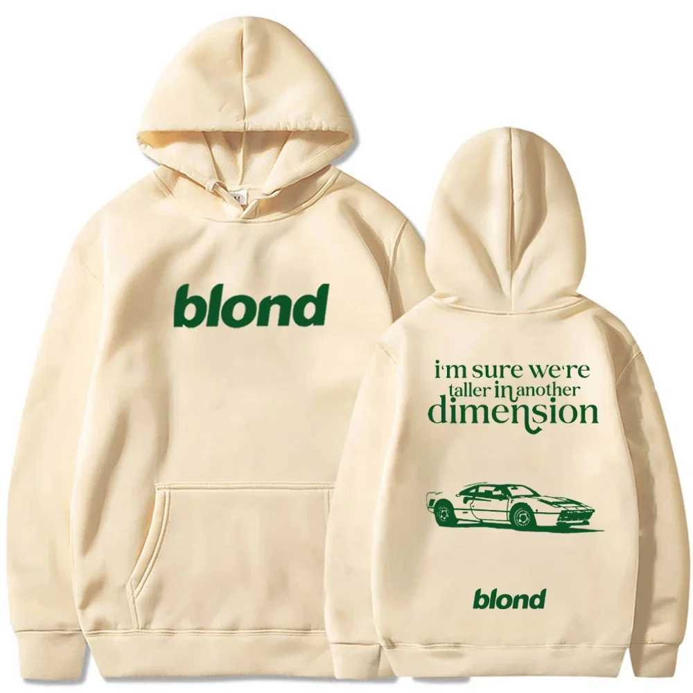 High Quality Blond Album Hoodie Frank Ocean White Ferrari sic Wen Men Harajuku Long Sve Sweatshirts T241118