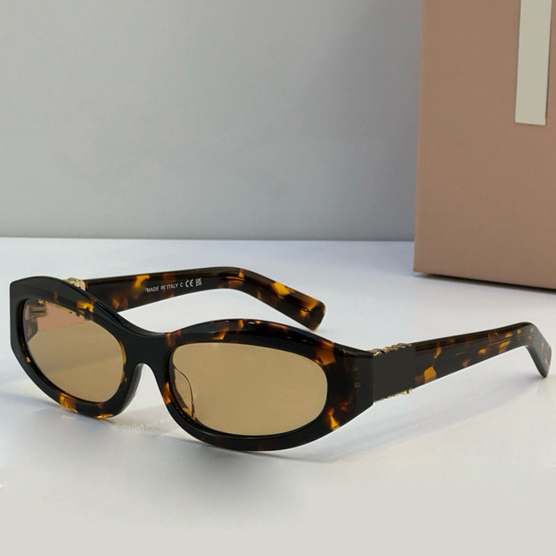 Girls Fashion Elliptical Frame Sunglasses Luxury Multi Color Glasses Designer High Quality Outdoor Sunglasses with Packaging Box 14ZS
