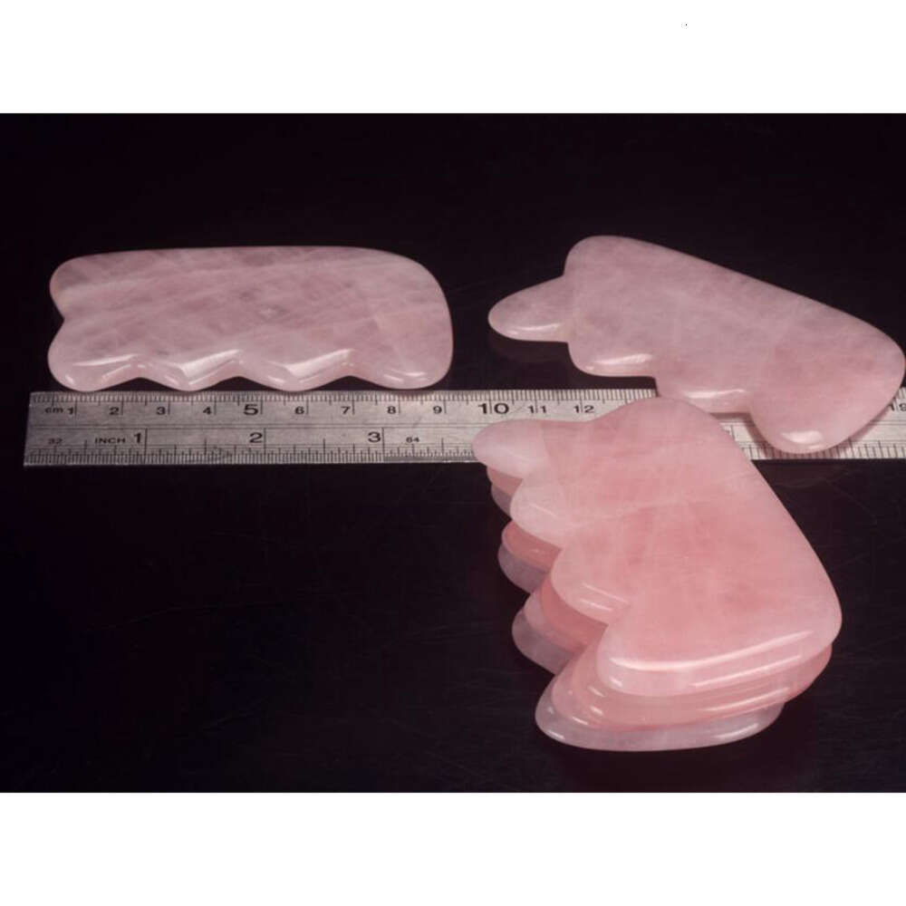 Rose Gua Sha Board Handmade Massager Quartz Scraping Massage For Face Neck SPA Acupuncture Therapy Scraper Board Fish Shape Masaje De Raspado De Cuarz