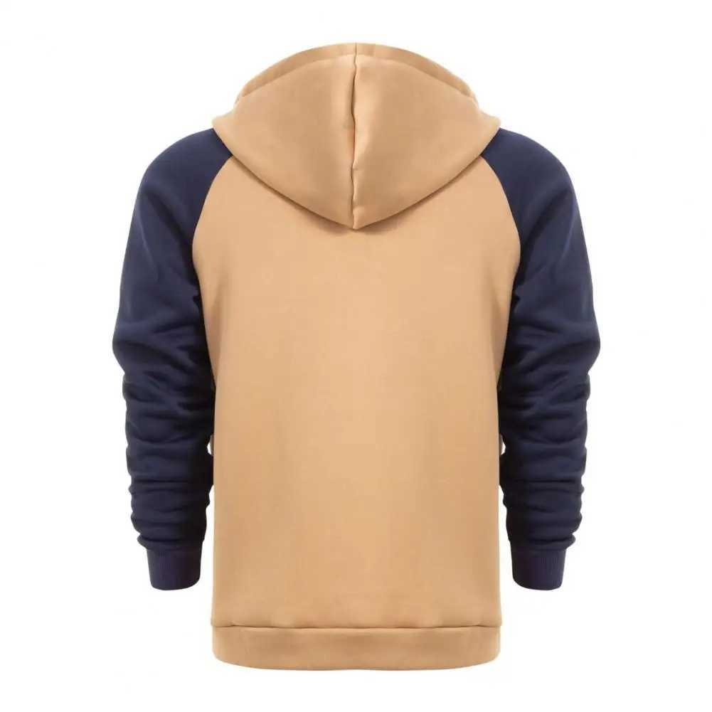 High Quality Mens street clothing hooded sweatshirt with mens color lock Drstring hooded sweatshirt with zipper closure pocket suitable for casual wea