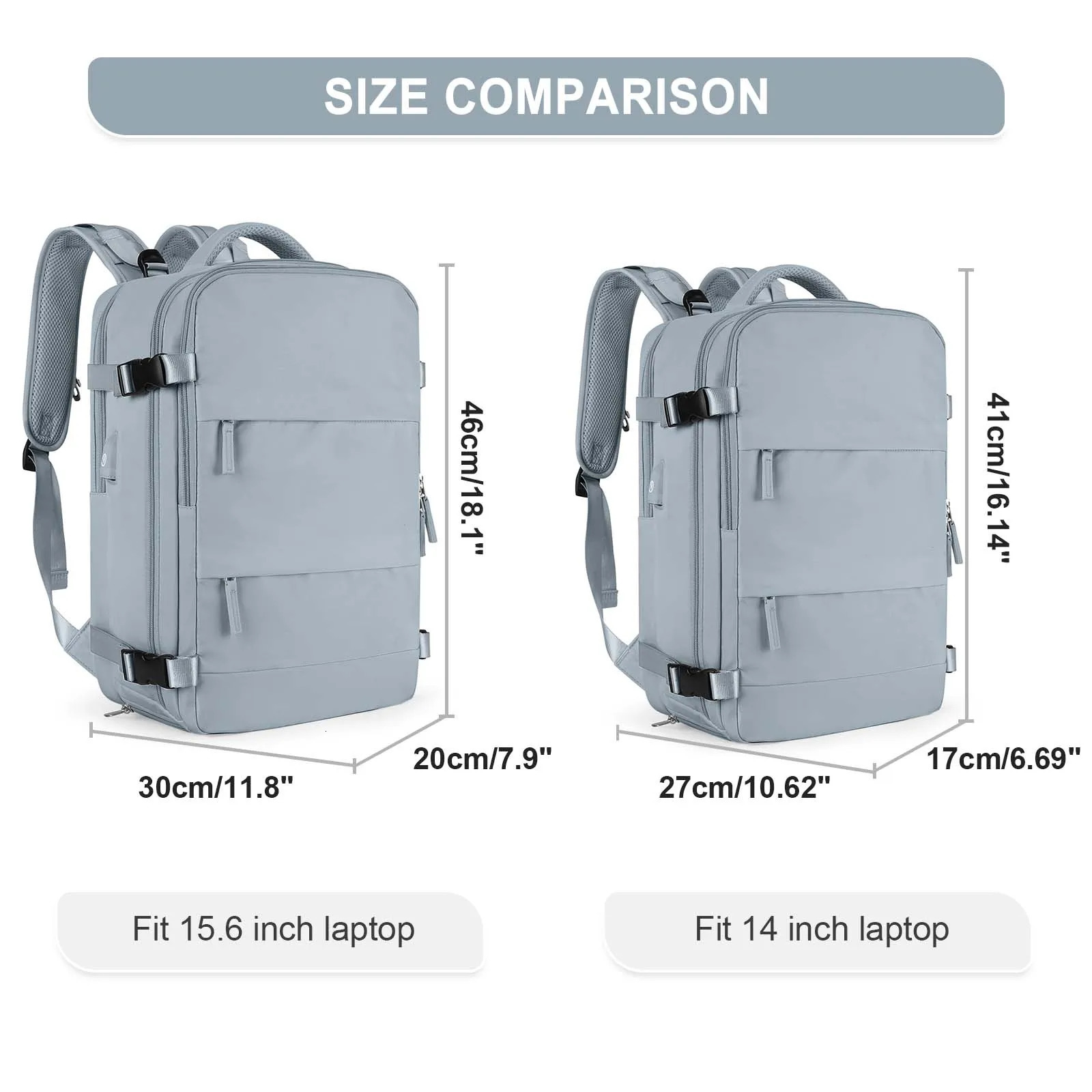 Large Travel Backpack for Women Men Weekend Carry on Waterproof Hiking Flight Approved Work Laptop 241118