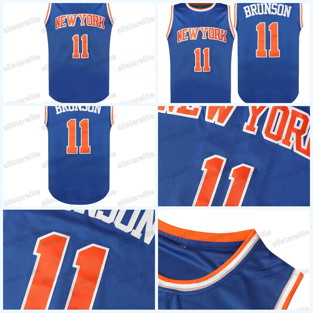 #11 Embroidered Blue White Basketball Jersey Breathable Polyester, Perfect for Outdoor Sports & Street Style In Stock Men's