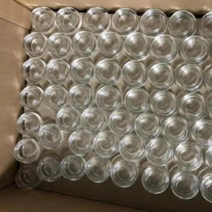 3ML transparent tempered glass container dab wax oil concentrate hardened glass jar for wax/cosmetic storage LL