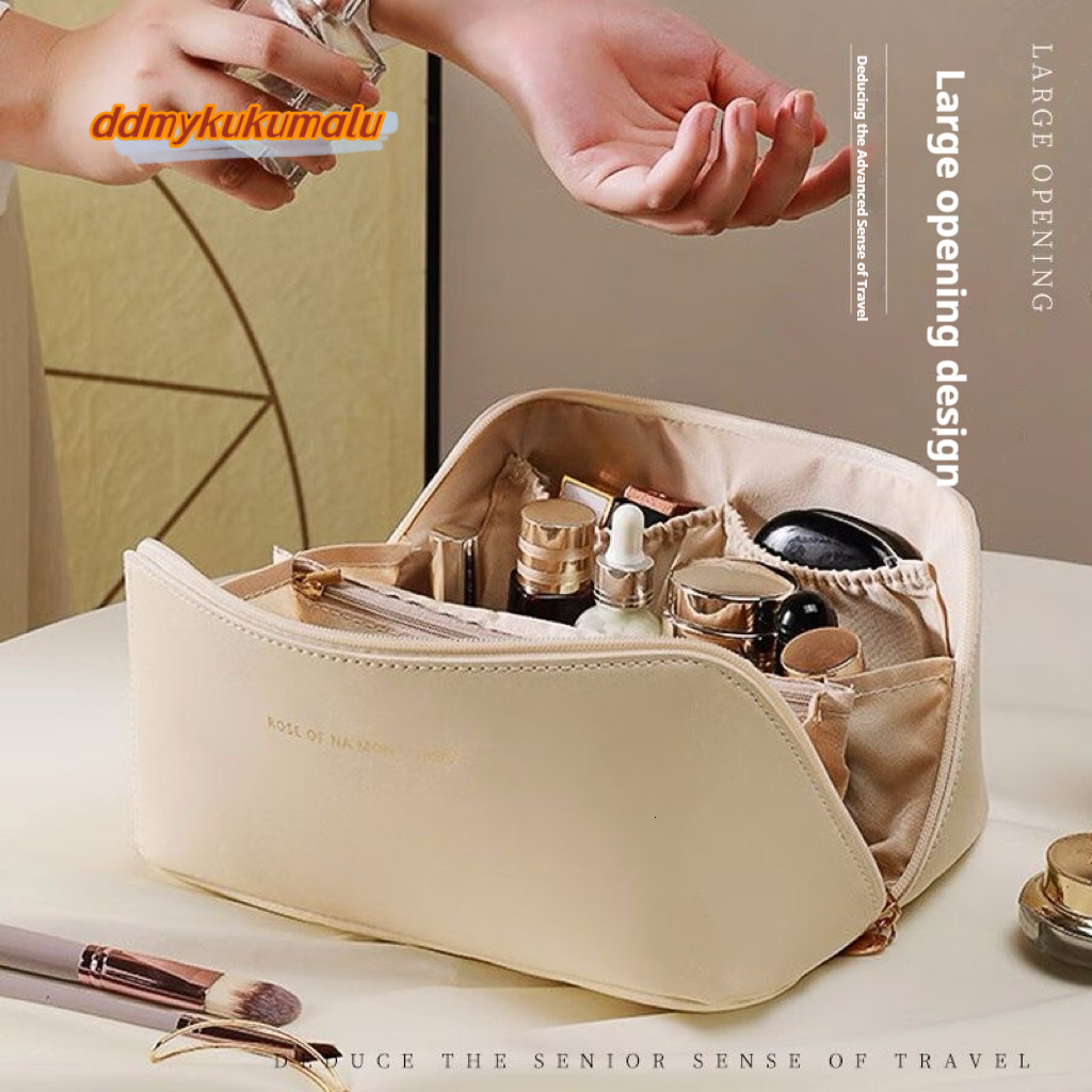 PU Pillow Storage Waterproof Handheld for and Business Travel Portable Premium Makeup Bag Women's Large Capacity #6 ddmykukumalu