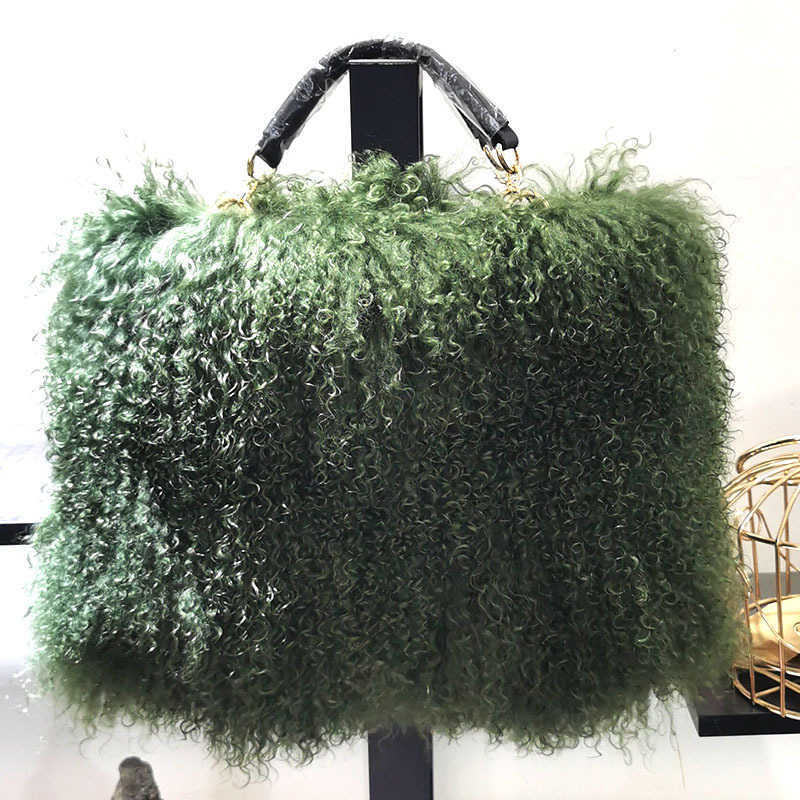 Totes Handbags Fur Tote Bag Beach Bag Single Shoulder Diagonal Crossbody Bags Tassel Fur Designer Bag 241104