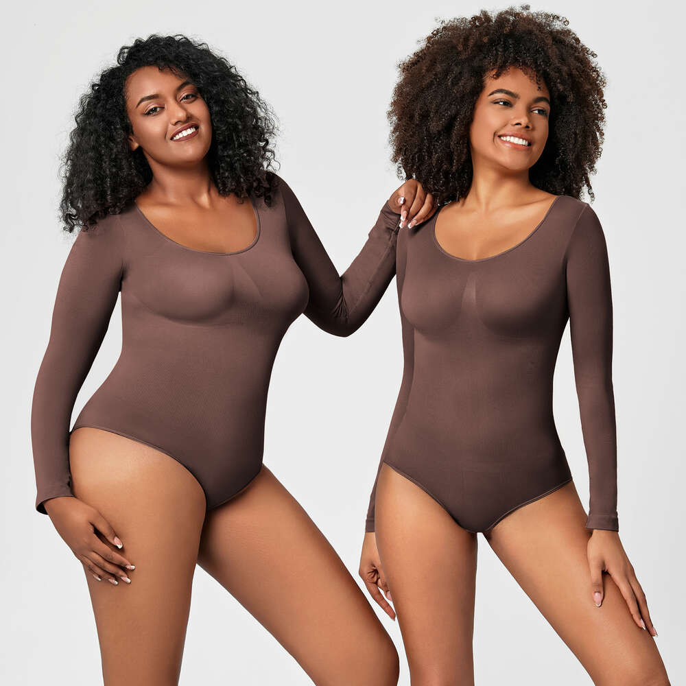 Women's Long Sleeved Corset Jumpsuit, Body Shaper Seamless Jumpsuit F41827
