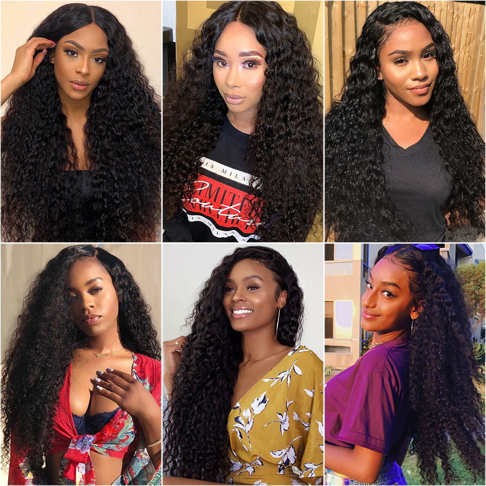 12A Mongolian Water 3 Human Loose Deep Wave Hair Bundles With Closure