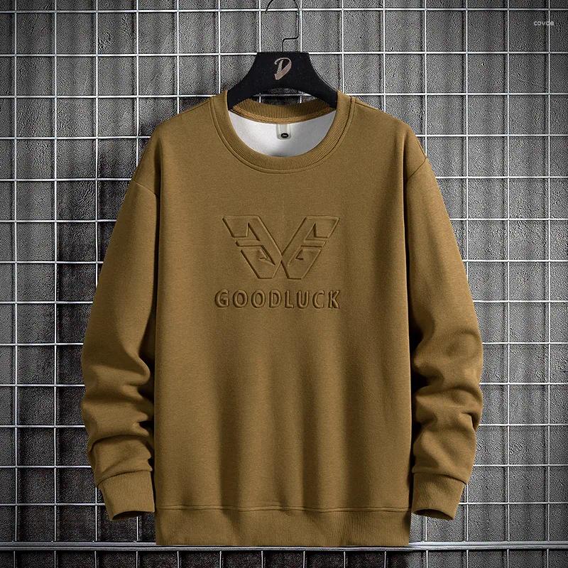 Men's Hoodies Men Sweatshirts Loose Oversized 6Xl 7Xl 8Xl Plus Size Long Sleeve O-Neck Pullovers Autumn Streetwear Fashion Sportswear
