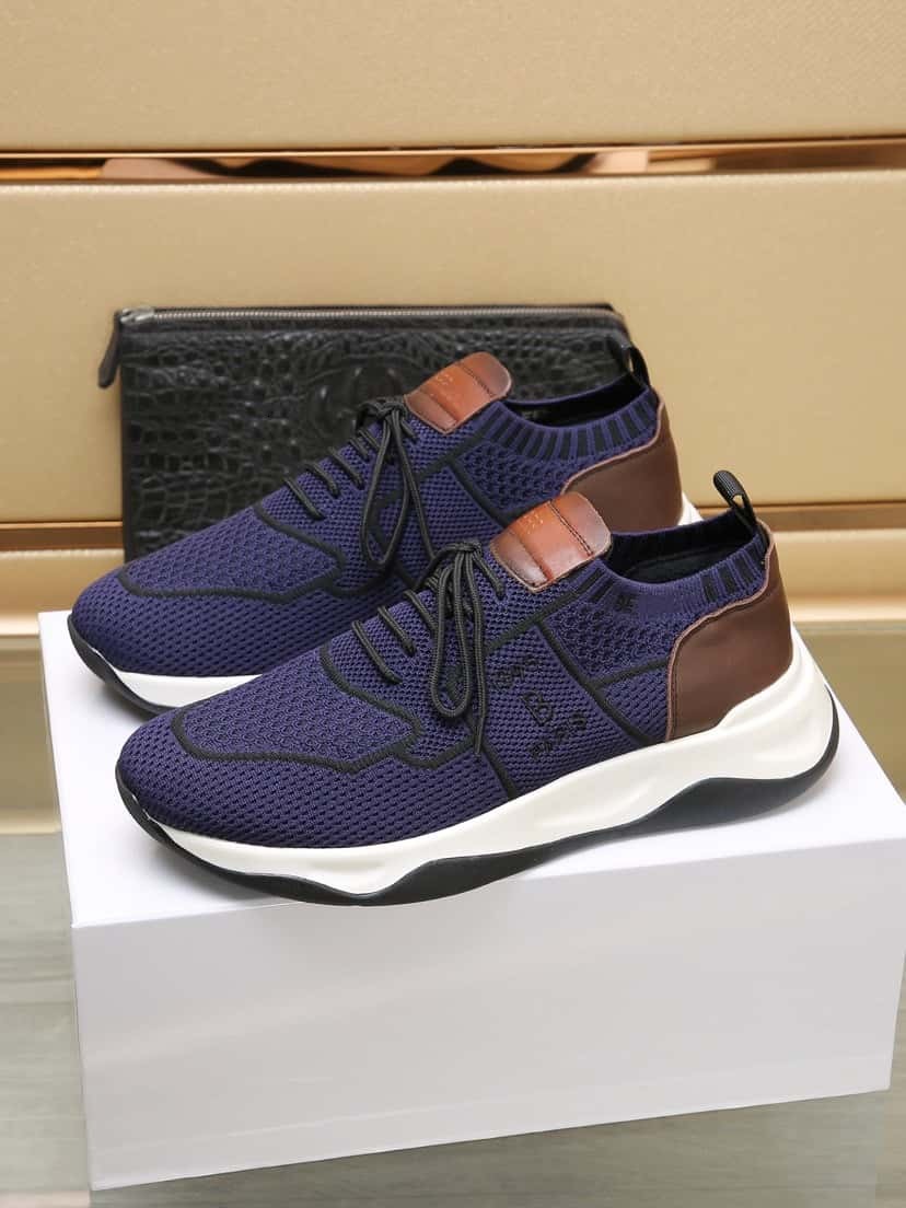 shadow 2025 Handmade Leather Sneaker Shoes shoes Quality Mens Casual Genuine Embroidery Classic Trainers Lover Sneakers Top level version