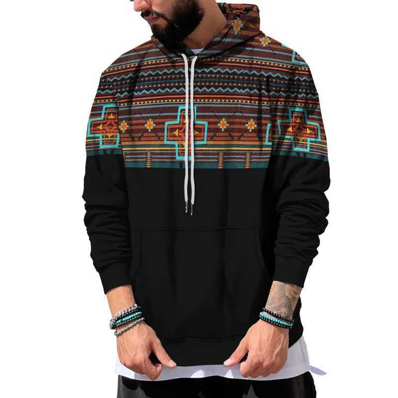 High Quality New Aztec Geely graphic hoodie 3D printed mens retro streetwear hoodie sweatshirt Plover Y2k Tracksuit childrens clothing T241118