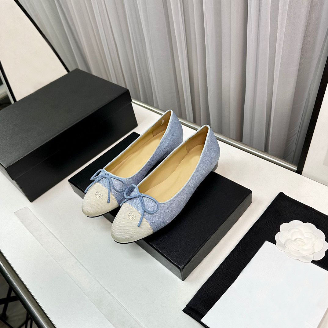 Designer -Dress shoes woman Formal shoes letter bow Ballet Dance shoes womens Flat boat shoe Lady Trample Lazy Loafers leather