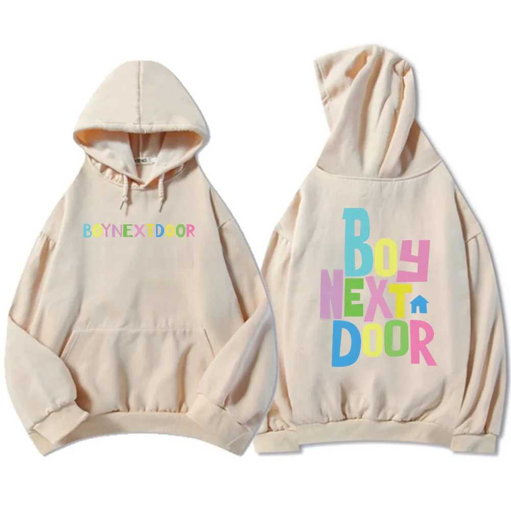 High Quality BOYNEXTDOOR Band Hoodies Sudaderas Mens/Stationery Long Sve Casual Hooded Plow Sweatshirt Korean Molet T241118