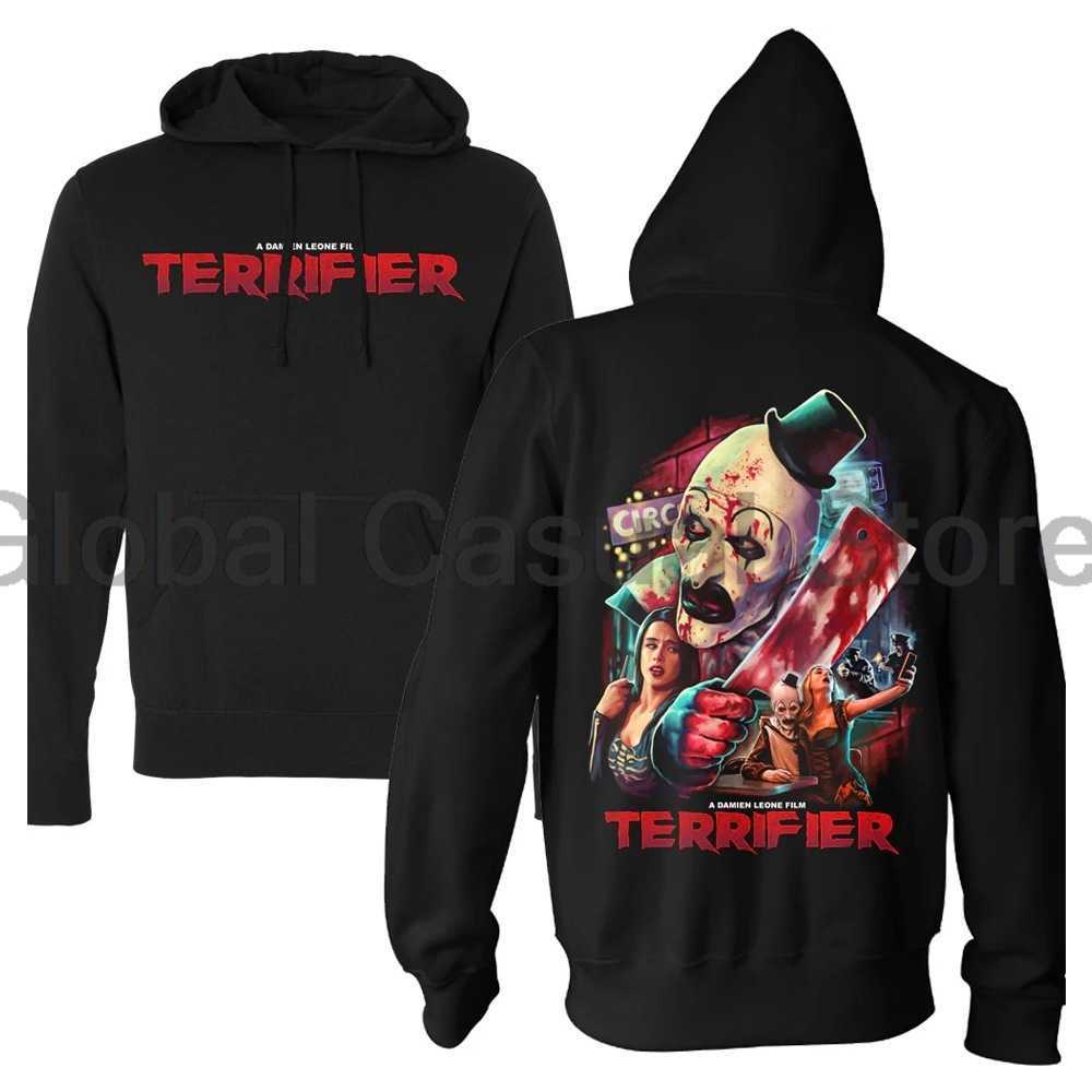 Terrifier 3 Milk And Carnage hoodie Halloween Christmas Merch Mens Knitted Jumpers Crewneck Long Sleeve Pullover Tops X241118