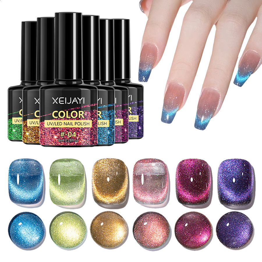 Nail polish set Colorful solid summer dream aurora slightly drunk powder blusher exploding glitter multi color nail polish
