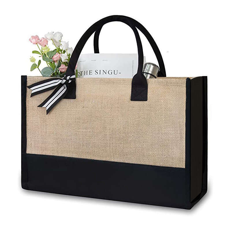 Huangma Fashion Simple Letter Tote for Women, Large Capacity Shopping, Working, Commuting Bag
