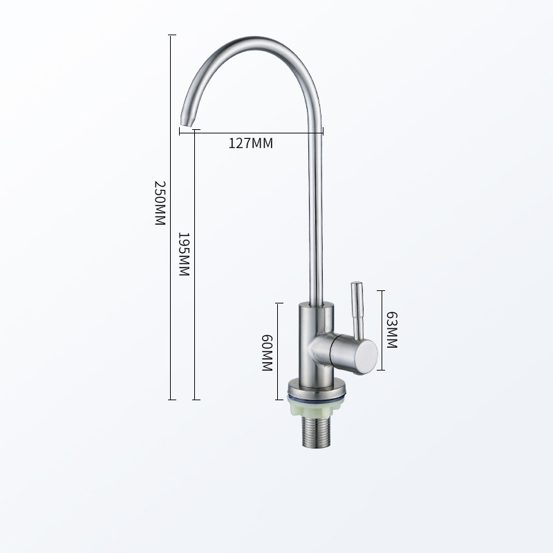 304 stainless steel drinking machine faucet water purifier faucet direct drinking water faucet 2 points 4 points faucet