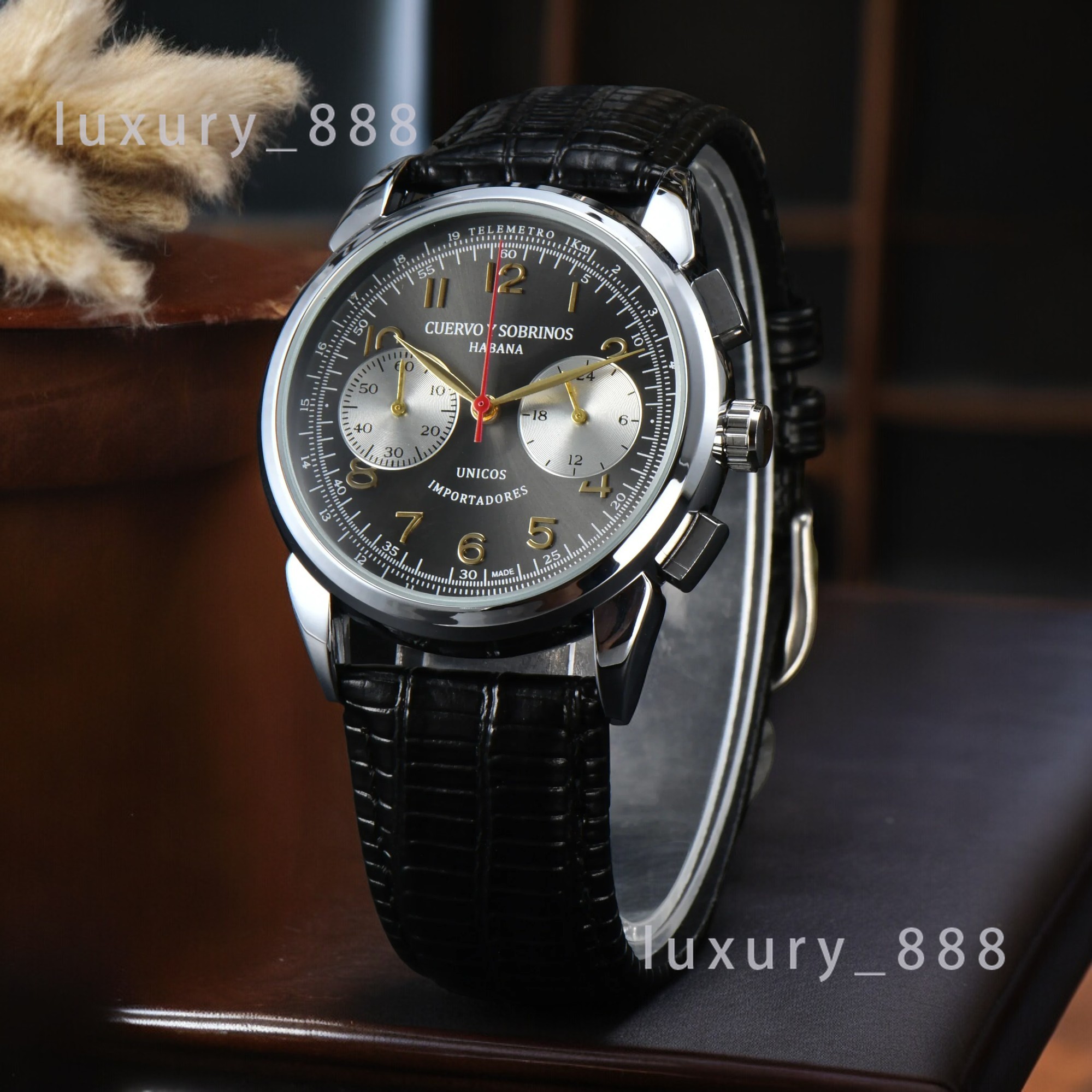 Hot Sale Trendy Luxury Watches for Men Quartz Movement Automatic Date Leather Strap Daily Water Resistant Classic Wristwatch Fashion Male Clocks for Gift