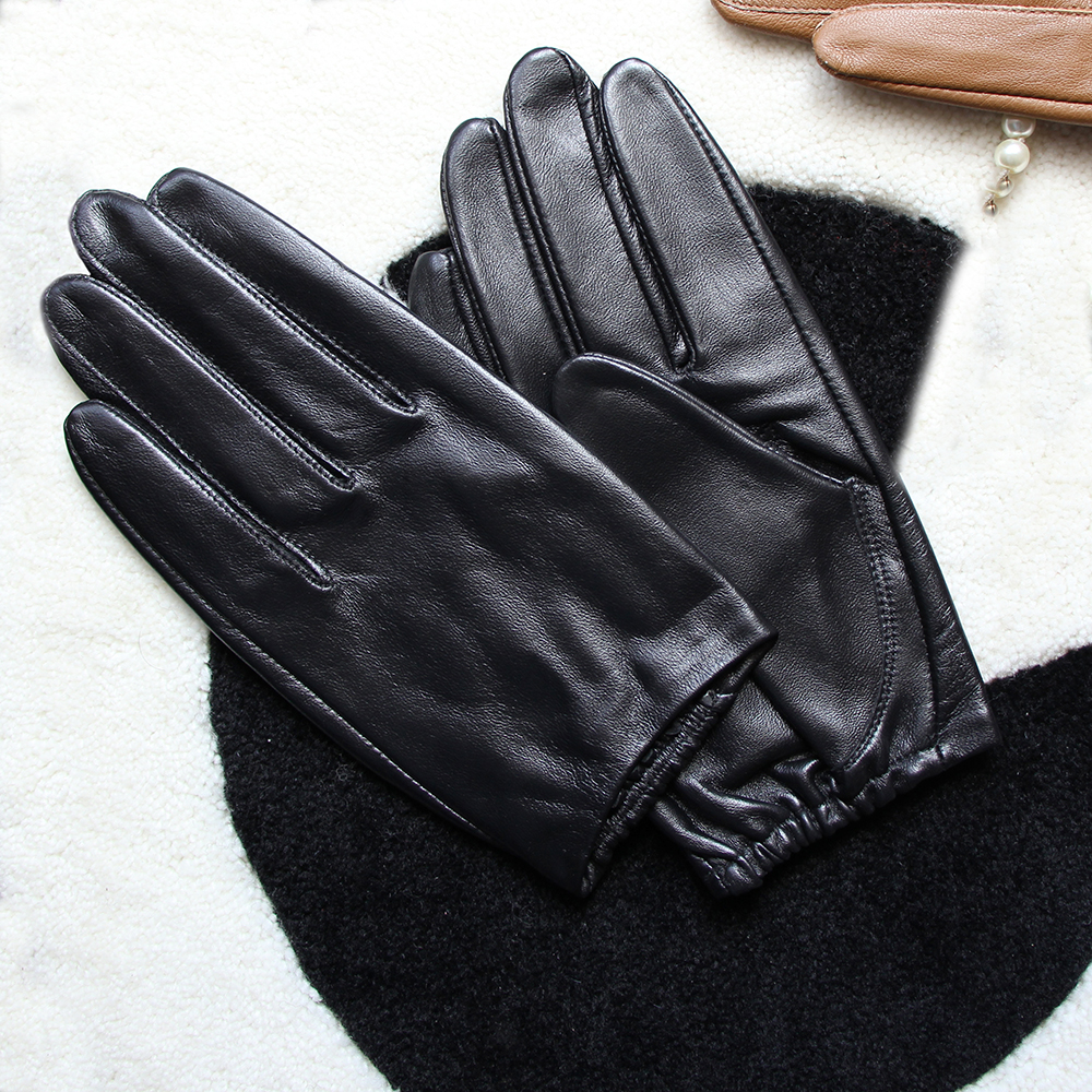 Women Genuine Leather Gloves Men's glove Unlined touch Sheepskin Glove thin Breathable soft Fashion Female Driving gloves Accept customize