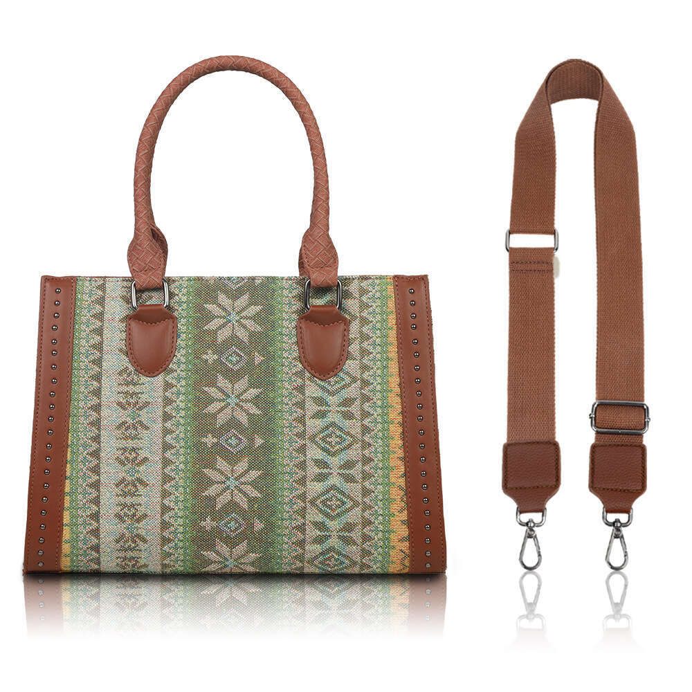 Hot selling Bohemian ethnic style tote bag, niche high-end sense, large capacity commuting versatile diagonal cross bag