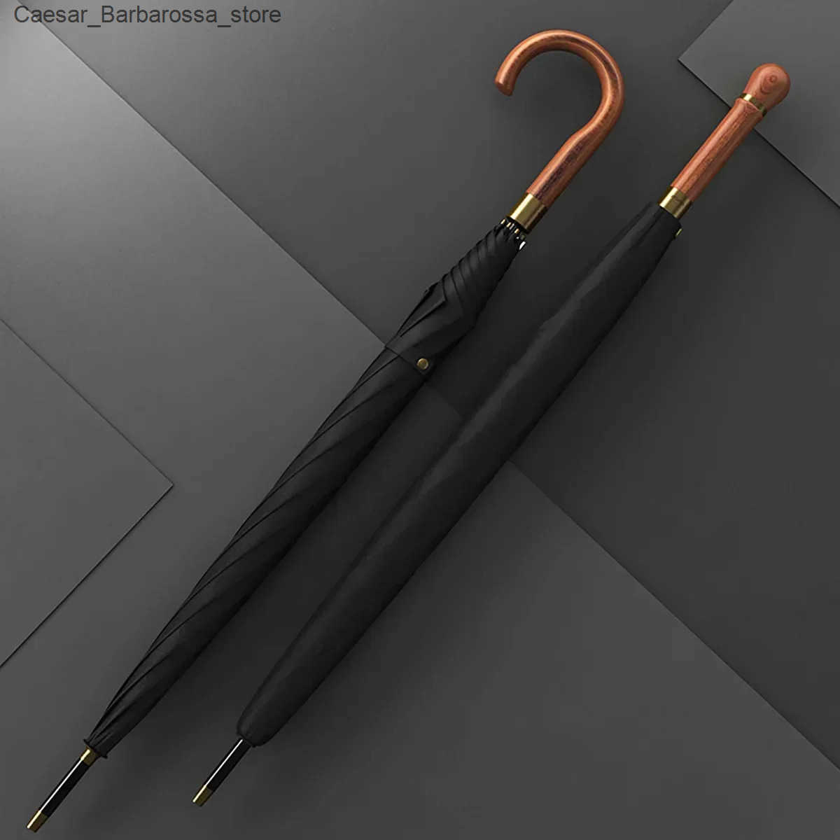 Umbrellas OLYCAT New Wooden Long Umbrella Men Business Vintage Big Golf Umbrellas Wind Resistant Simple Outdoor Travel Umbrella Rain Women J241118