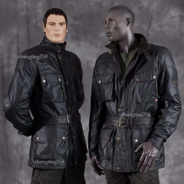 Wholesale-2015 New Brand quilted coat Men's thick Jacket double layer Waxed Cotton with cotton vest casual Man motorcycle Jackets