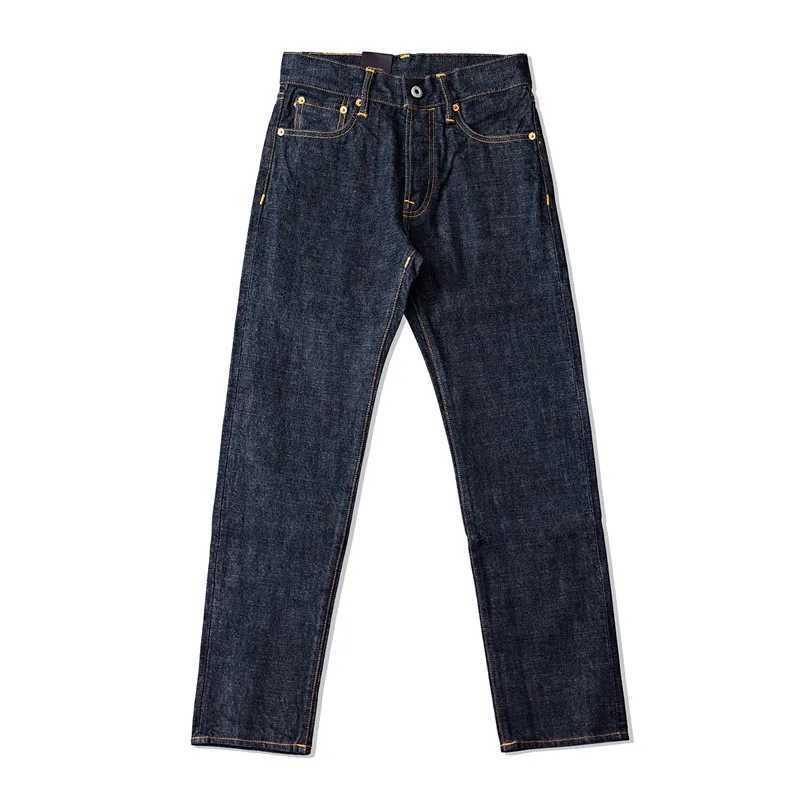 Red Tornado 6oz ultra-thin fitted jeans circular pink half sleeved denim straight leg pants W241118