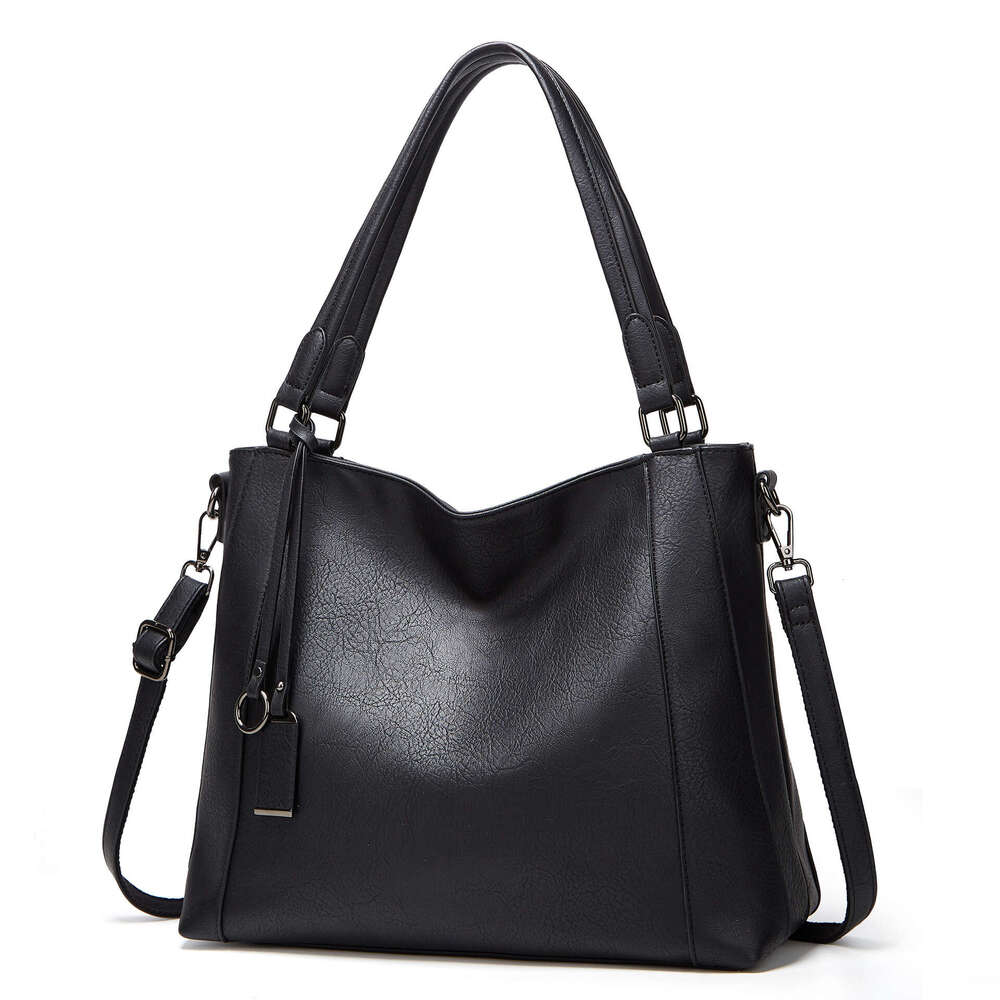 New hot selling soft PU handbag trendy leather women, large capacity single shoulder crossbody bag for women